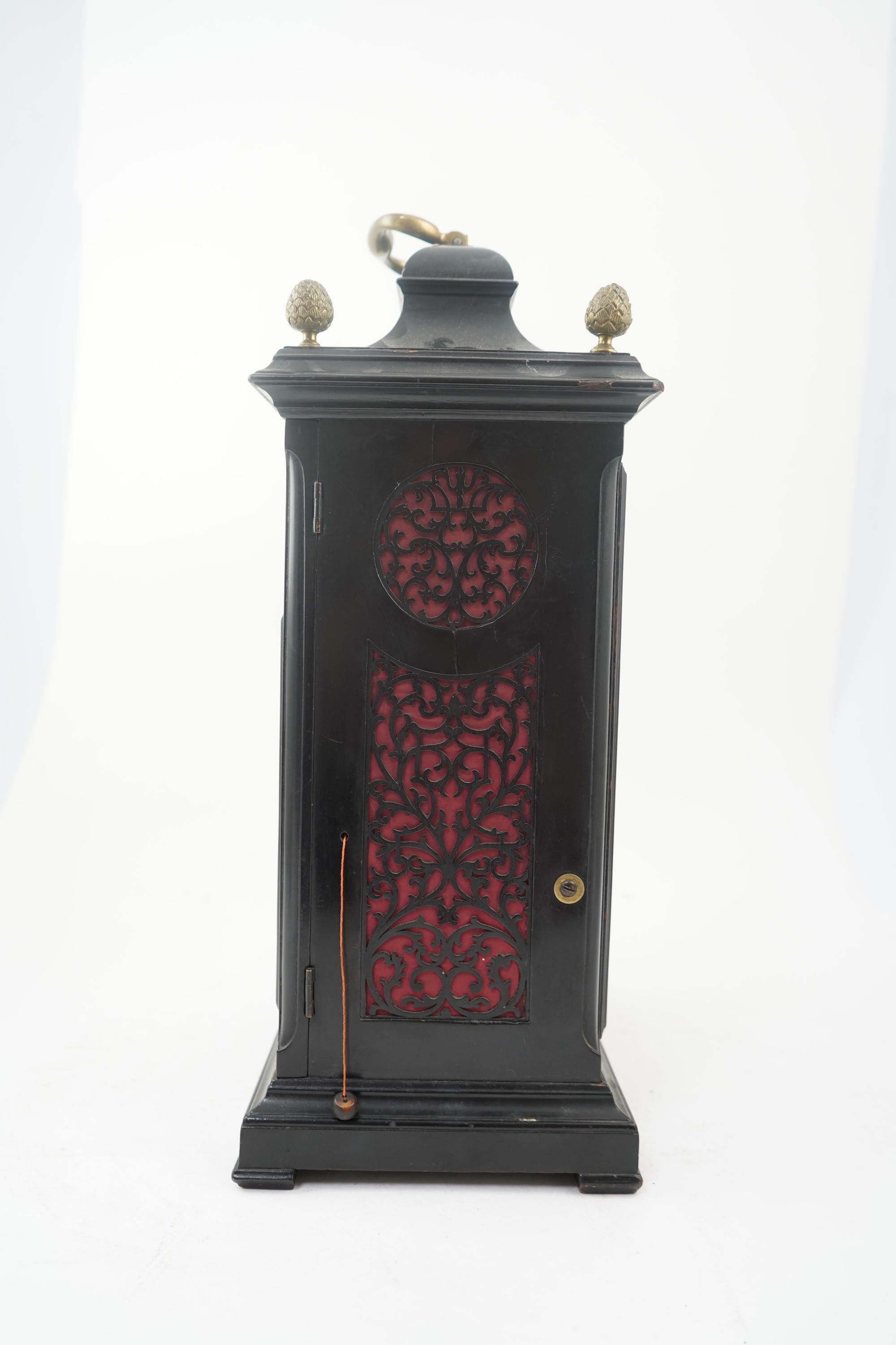 A George III double fusee ebonised bracket clock by John Fladgate, London
